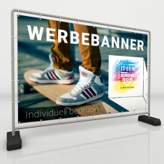 Werbebanner mit Druck