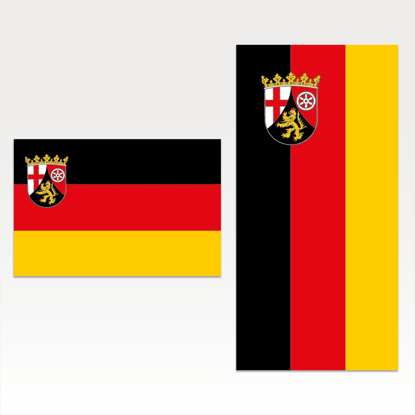 Rheinland Pfalz (Bürgerflagge mit Wappen)