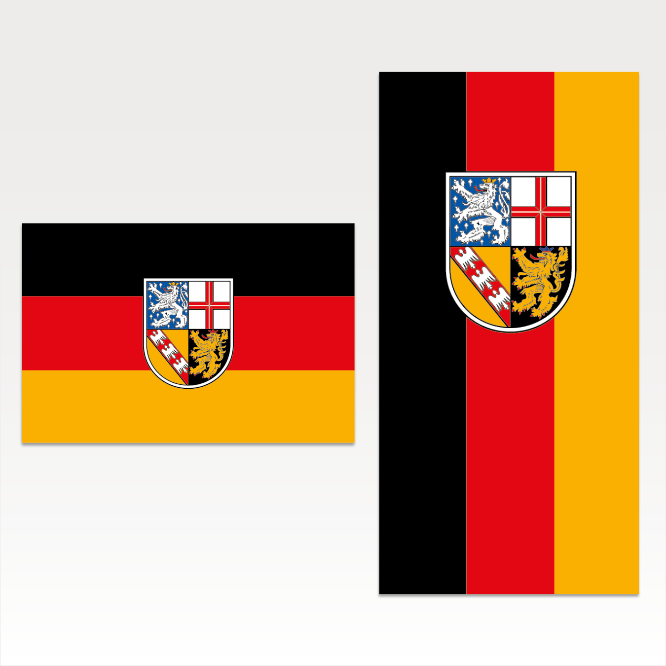 Saarland (Bürgerflagge mit Wappen)