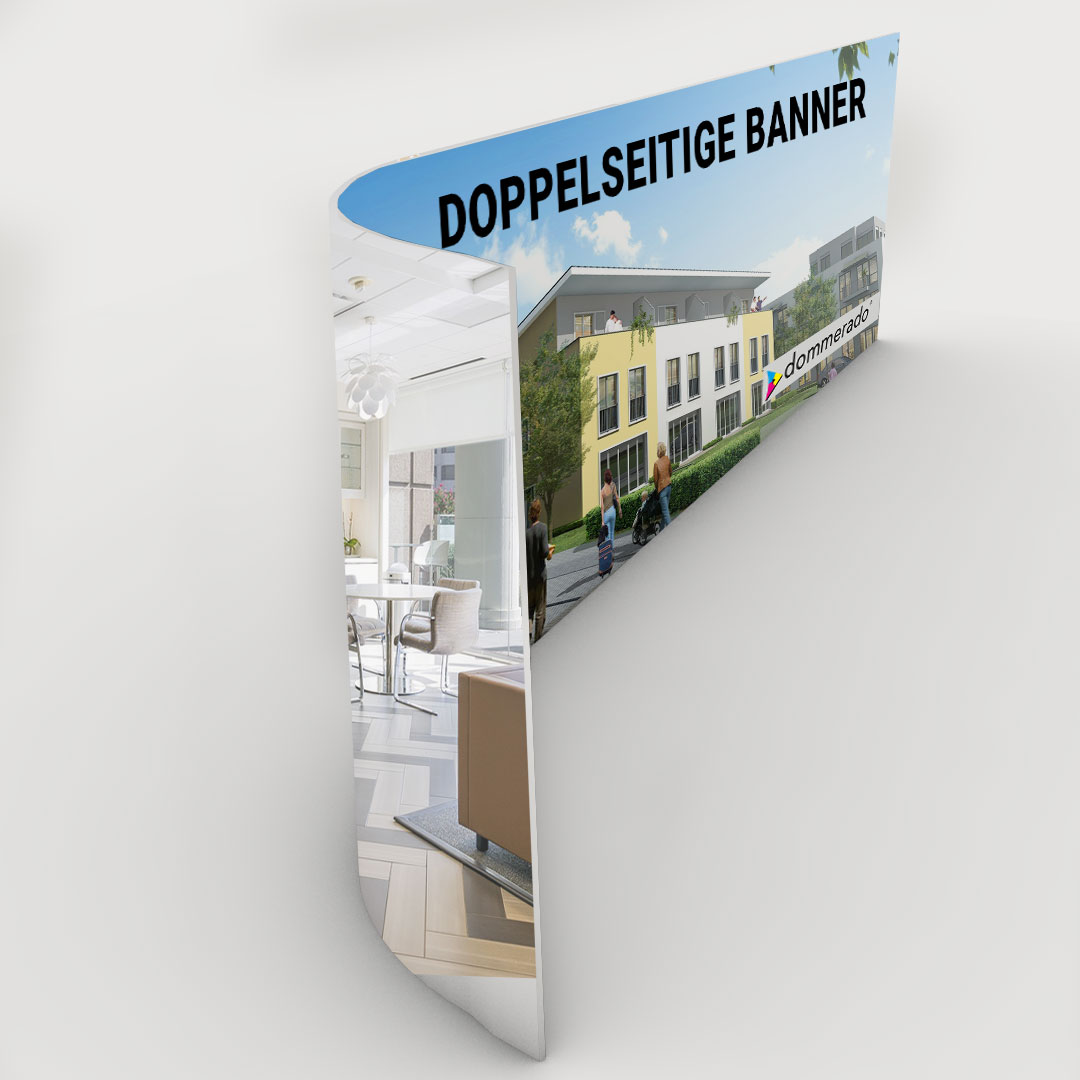 Doppelseitige Banner