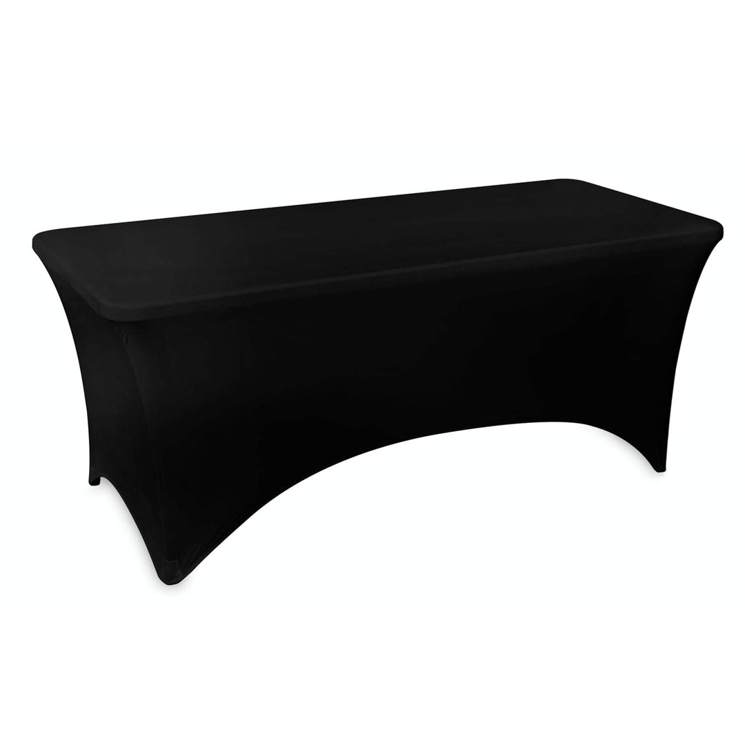 Eckige Tischhusse in Schwarz