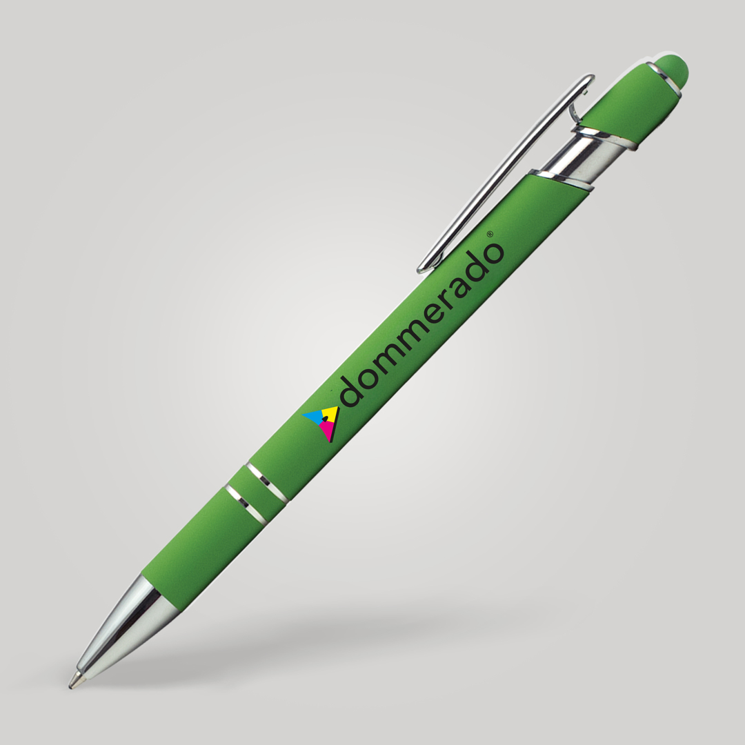 Der Kugelschreiber ist in der Farbe Grün erhältlich.